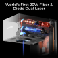 xTool F1 Ultra 20W Fiber a diódový duálny laserový gravírovač (  xTool F1 Ultra 20W Fiber & Diode Dual Laser Engraver)