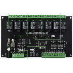 ONLY BOARD for WS-26517 Industrial Modbus RTU 8-ch Relay Module (D) With Digital Input RS485,7~36V  (WS-25889)