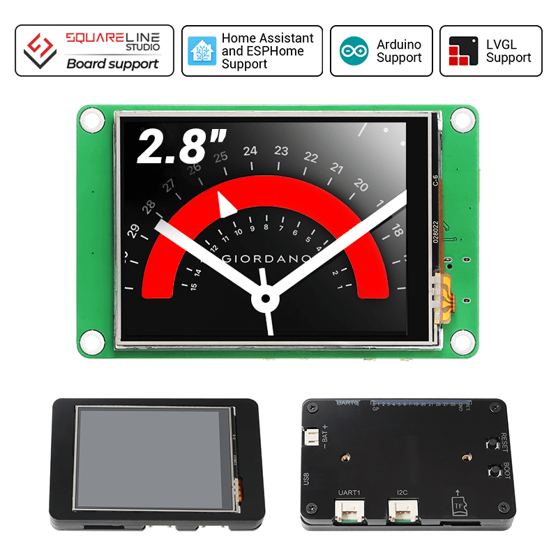 CrowPanel Pico Display-2.8 inch 320x240 Module TFT LCD Touchscreen RP2040 C/C++/MicroPython/LVGL (ER-DIS01028P)