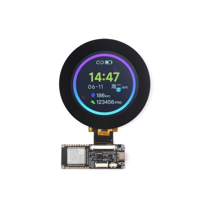 ESP32-S3 RGB LCD Driver Board, 32-bit 240MHz LX7 Dual, 8MB PSRAM Flash, WiFi&BT, 2.8inch RGB Touch Display (WS-27780)