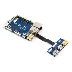 CM4-IO-BASE-A + USB HDMI Adapter, for Raspberry Pi Compute Module 4 (WS-20269)