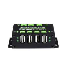 Industrial Grade USB HUB, Extending 4x USB 2.0 Ports, Switchable Dual Hosts (WS-23062)