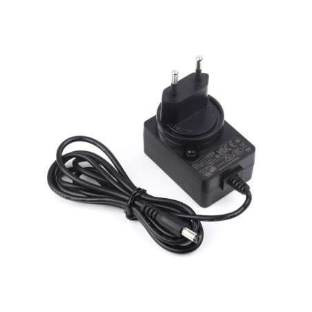 Power supply, power adapter, 12V/1A, DC jack output, OD 5.5mm, ID 2.1mm,  EU Plugs (WS-24934)