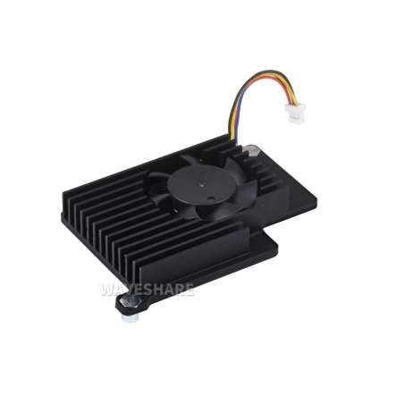 Active Cooler for Raspberry Pi 5, Active Cooling Fan, Aluminium Heatsink, With Thermal Pads (WS-26044)