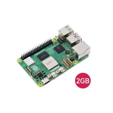 Raspberry Pi 5 / 2GB RAM, BCM2712 processor, 2.4GHz quad-core 64-bit Arm Cortex-A76 CPU (SC1110)