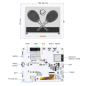 CrowPanel ESP32 4.2” E-paper HMI Display with 400x300 Resolution, Black/White Color Driven By SPI Interface (ER-DIE07300S)