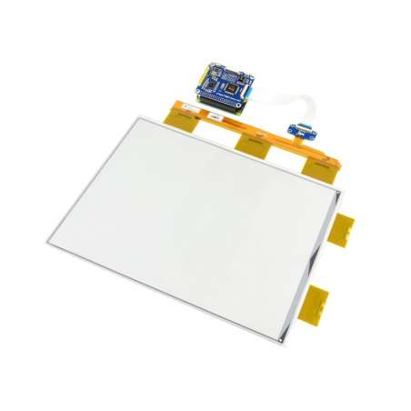 13.3inch e-Paper e-Ink Display HAT For Raspberry Pi, 1600×1200, Black / White, 16 Grey Scales, USB / SPI / I80 (WS-15853)