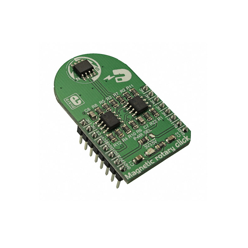 MIKROE-3275 Magnetic rotary Click	 HMC1512 Rotary Angle Sensor mikroBUS Click Platform Evaluation Expansion Board