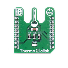 MIKROE-2769 Thermo 6 Click  	 MAX31875 Temperature Sensor mikroBUS Click Platform Evaluation Expansion Board