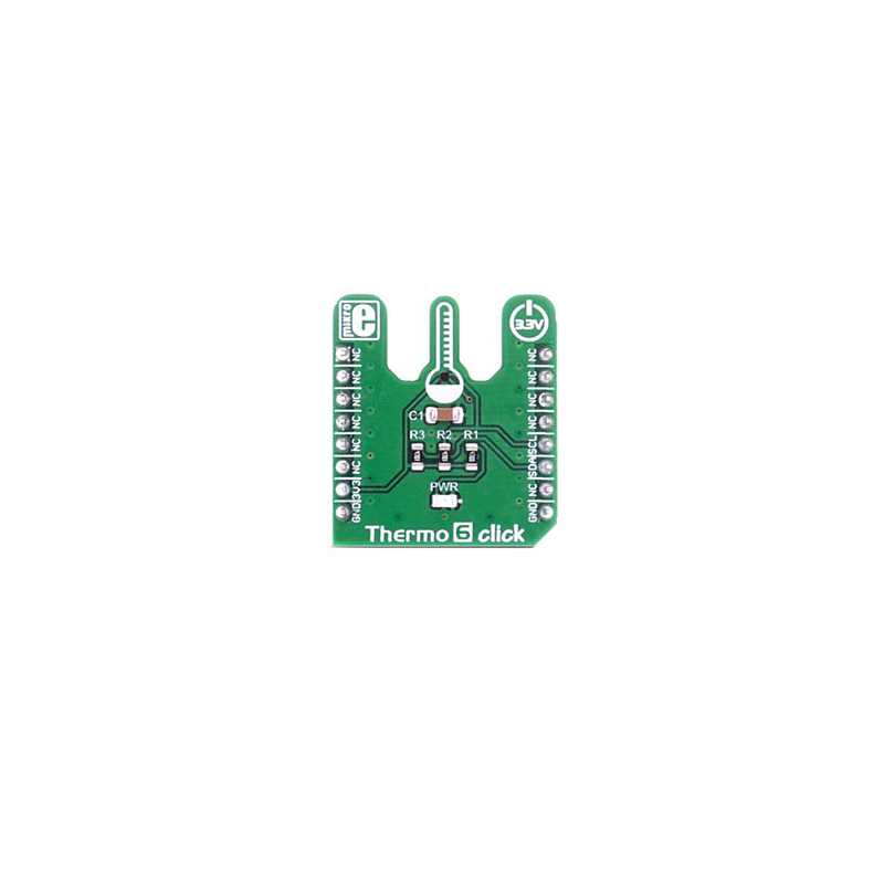 MIKROE-2769 Thermo 6 Click  	 MAX31875 Temperature Sensor mikroBUS Click Platform Evaluation Expansion Board