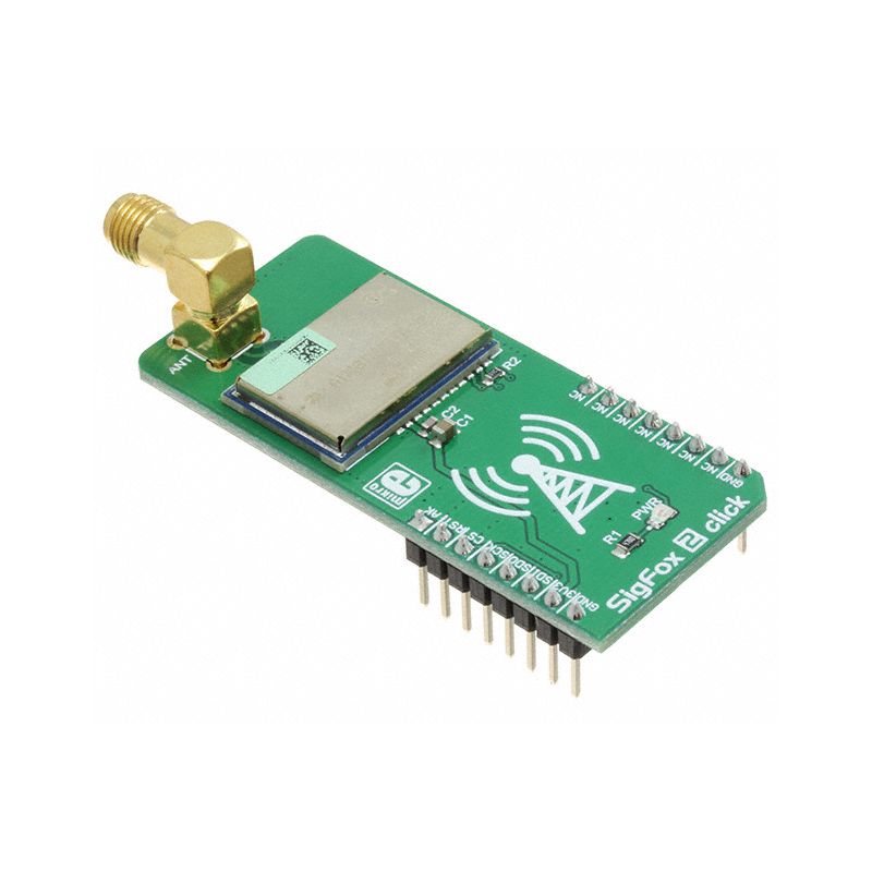 MIKROE-3039  SigFox 2 Click 	 SN10-12 Transceiver RF mikroBUS Click Platform Evaluation Expansion Board