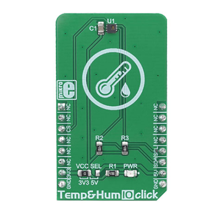 MIKROE-3342 Temp&Hum 10 Click BPS230 Humidity, Temperature Sensor mikroBUS Click Evaluation Expansion Board