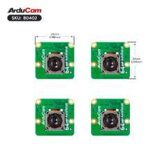 Arducam 64MP Autofocus Quad-Camera Kit for Raspberry Pi (AC-B0402)