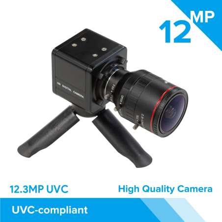 Arducam High Quality Complete USB Camera Bundle, 12MP 1/2.3 Inch 477P Camera 2.8-12mm Lens C20280M12