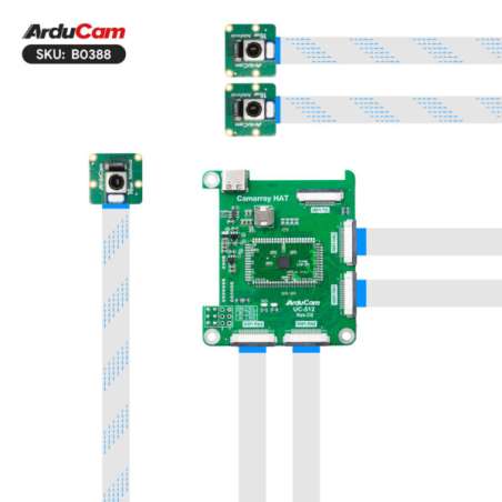 16MP IMX519 Autofocus Synchronized Quad-Camera Kit for Raspberry Pi, NVIDIA Jetson Nano/Xavier/AGX Orin/NX