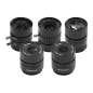 Arducam CS-Mount Lens Kit for Raspberry Pi HQ Camera (1/2.3), 6mm-25mm, 65-14, Telephoto, Wide Angle, Pack of 5