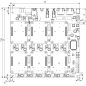 DeskPi Super6C Raspberry Pi CM4 Cluster Mini-ITX board 6 RPI CM4 supported, US Power Supply Included