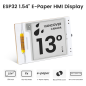 CrowPanel ESP32 1.54” E-paper HMI Display with 152x152 Resolution, Black/White Color Driven By SPI Interface (DIE09154S)