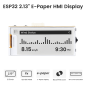 CrowPanel ESP32 2.13” E-paper HMI Display with 122x250 Resolution, Black/White Color Driven By SPI Interface (DIE01021S)