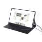 Magnetic Protective Case for Waveshare 15.6inch FHD Monitor (C), Folio Cover Stand (WS-28923)