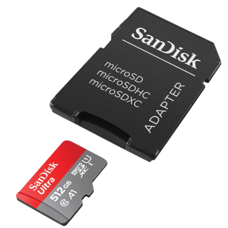 SanDisk MicroSDX Ultra 512GB + SD adaptér (SDSQUAC-512G-GN6MA)