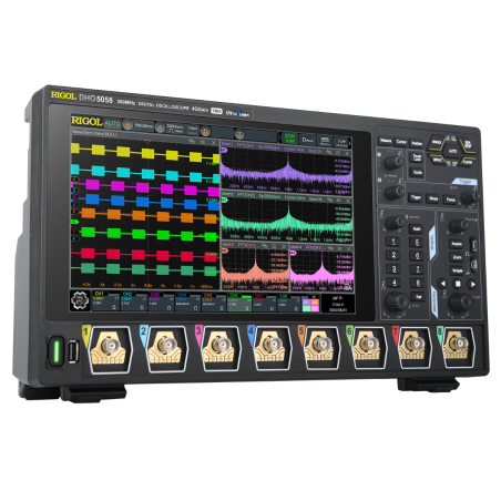 Osciloskop DHO5058 8x500MHz, 1EXT Channel, Real-Time Sample Rate 4GSa/S, 12-Bit, 10.1'' 1280x800 Touch