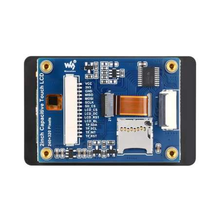 2inch Capacitive Touch Display Module, ST7789T3 Display Driver CST816D Capacitive Touch, IPS 240×320 (WS-29063)