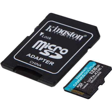 KINGSTON Canvas GO! Plus Micro SDXC 128GB Class 10, UHS-I, U3, V30, A2 (SDCG3/128GB)