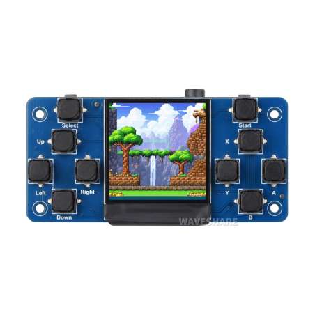 GamePi13 1.3inch LCD Game Console For Raspberry Pi, 240x240 ST7789 Driver Chip, SPI (WS-29421)