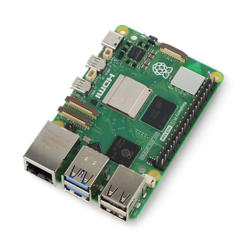 RASPBERRY PI 5 16GB RAM BCM2712, 800MHz VideoCore VII GPU, 2×4-Lane MIPI