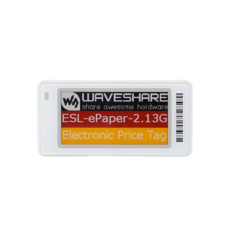 2.13inch Dot Matrix e-Paper display, 250×122 Shelf Label Series, Red/Yellow/Black/White, Cloud (WS-29533)