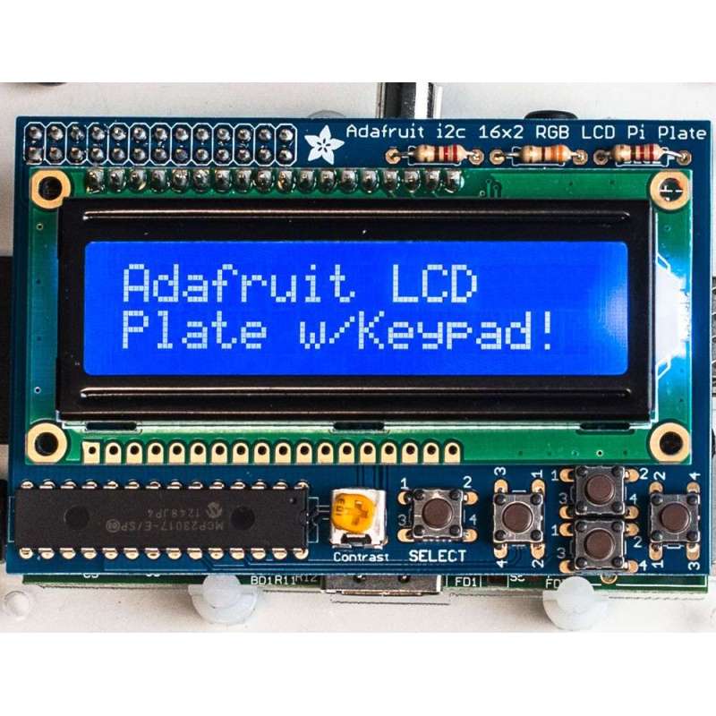 LCD16x2 Blue&White+Keypad Kit for Raspberry Pi (Adafruit 1115)