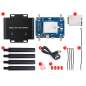 5G SIM8262A-M2  DONGLE Expansion Board, USB 3.2 Port, Case, Quad Antennas, M.2 Key B (WS-30235)