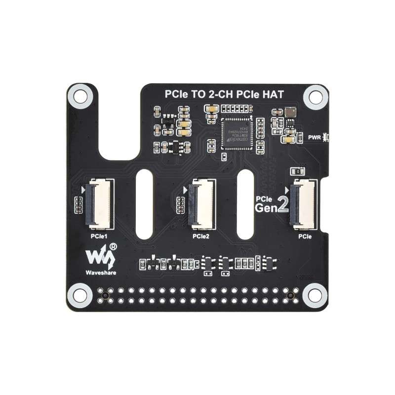 2-Ch PCIe FFC Adapter Board For Raspberry Pi 5, Expands 2-Ch PCIe FFC ...