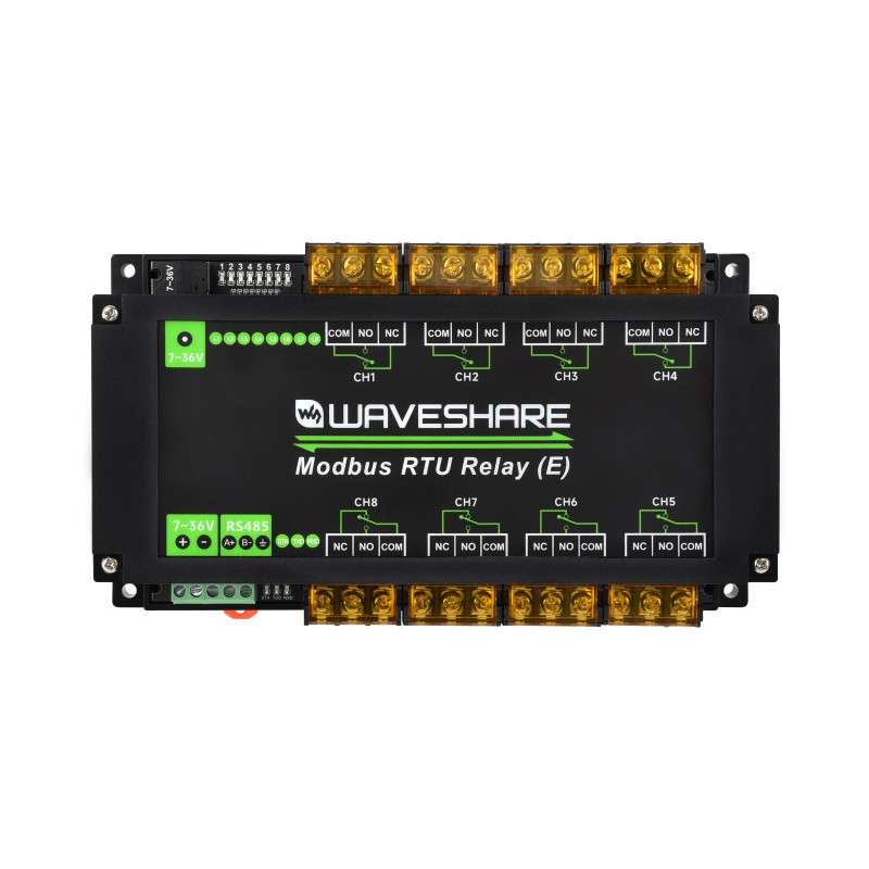 Industrial Modbus RTU 8-ch Relay Module (E) RS485, 30A Multi Isolation ...