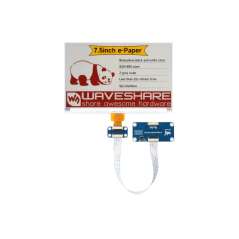 7.5inch e-Paper display (H), E-ink display, 800x480, Red/Yellow/Black/White, SPI (WS-31123) with driver HAT