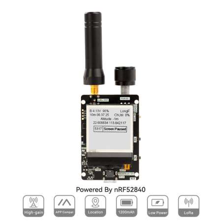 ThinkNode M1 LoRa Meshtastic Transceiver | With 1.54" EPD Screen|GPS function nRF52840-868MHz - Without Case