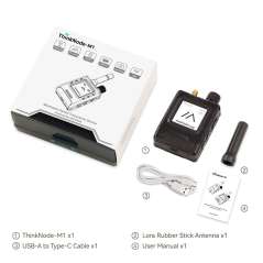 ThinkNode M1 LoRa Meshtastic Transceiver | With 1.54" EPD Screen|GPS function|nRF52840 868 MHz - With Case