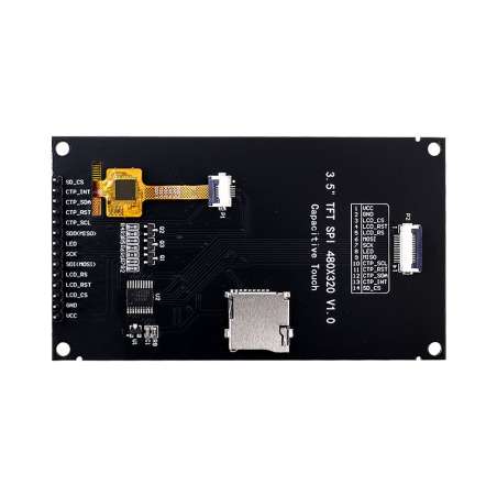 3.5-inch IPS SPI LCD Capacitive Touch Display Module ST7796 Driver - 320x480 Arduino Compatible (ER-DLS30035B)
