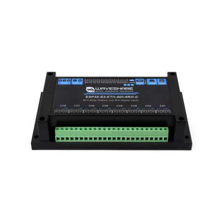 Industrial 8-Channel ESP32-S3 WiFi Relay Module, Isolated CAN, Xtensa 32-bit LX7 (WS-31282)