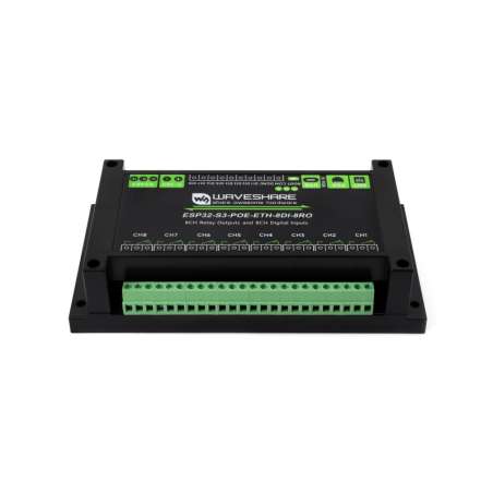 Industrial 8-Channel ESP32-S3 WiFi Relay Module, Isolated RS485 ,Xtensa 32-bit LX7 (WS-30838)