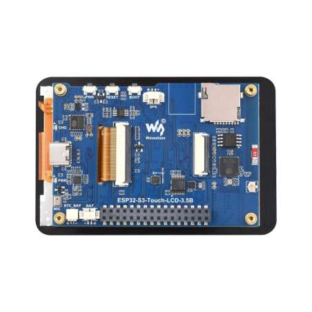ESP32-S3 3.5inch Touch Display Dev.Board Type B, 320×480, IPS 262K Color, QSPI, Camera Wi-Fi/BT5 (WS-31137)