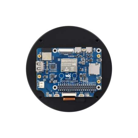 ESP32-P4 3.4 Round Touch Display Dev.Board, 800×800 Dual Microphones, Support Wi-Fi 6/BT5 (LE)  (WS-31523)