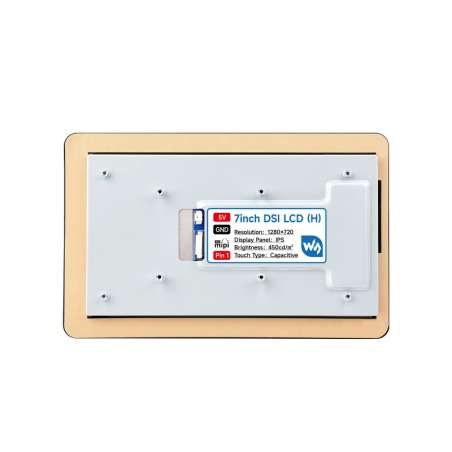 7inch DSI Capacitive Touch Display, 1280×720 IPS, 10-Point Touch, With Case (WS-31619)