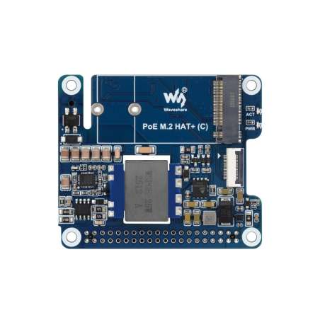 PCIe To M.2 Adapter With PoE Function (C) For Raspberry Pi 5,  NVMe M.2 Solid State (WS-31536)