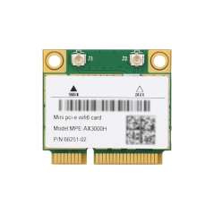 Wireless MINIPCIE AX200 NIC, Gigabit Dual-Band Wi-Fi 6, 802.11AX Standard, Bluetooth 5.2 (WS-31592)
