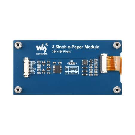 3.5inch E-Paper Display (G), E-Ink Display, 384 × 184 Pixels, Red/Yellow/Black/White, SPI Interface (WS-31481)