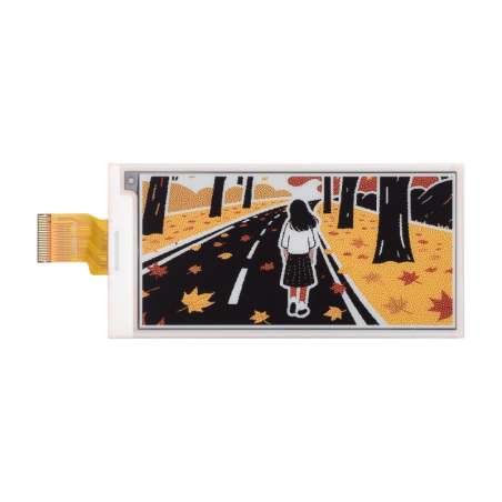 3.5inch E-Paper Display (G), E-Ink Display, 384 × 184 Pixels, Red/Yellow/Black/White (WS-31370)