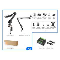 5 + 1 DOF High-Torque Serial Bus Servo Dual Robotic Arm AI Kit, LeRobot AI Robotic ESP32 (WS-31730)