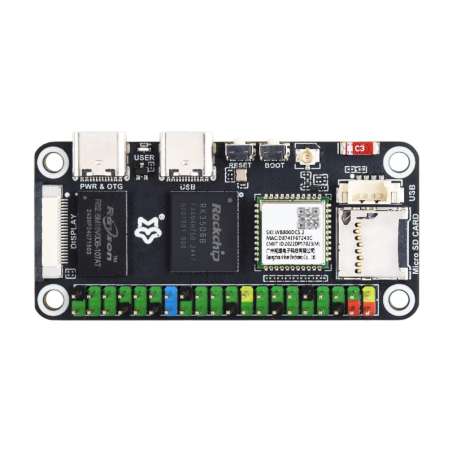 Luckfox Lyra Zero W Micro Linux Dev.Board RK3506B Chip, Triple-core Arm Cortex-A7, Cortex-M0 Processors (WS-30983)